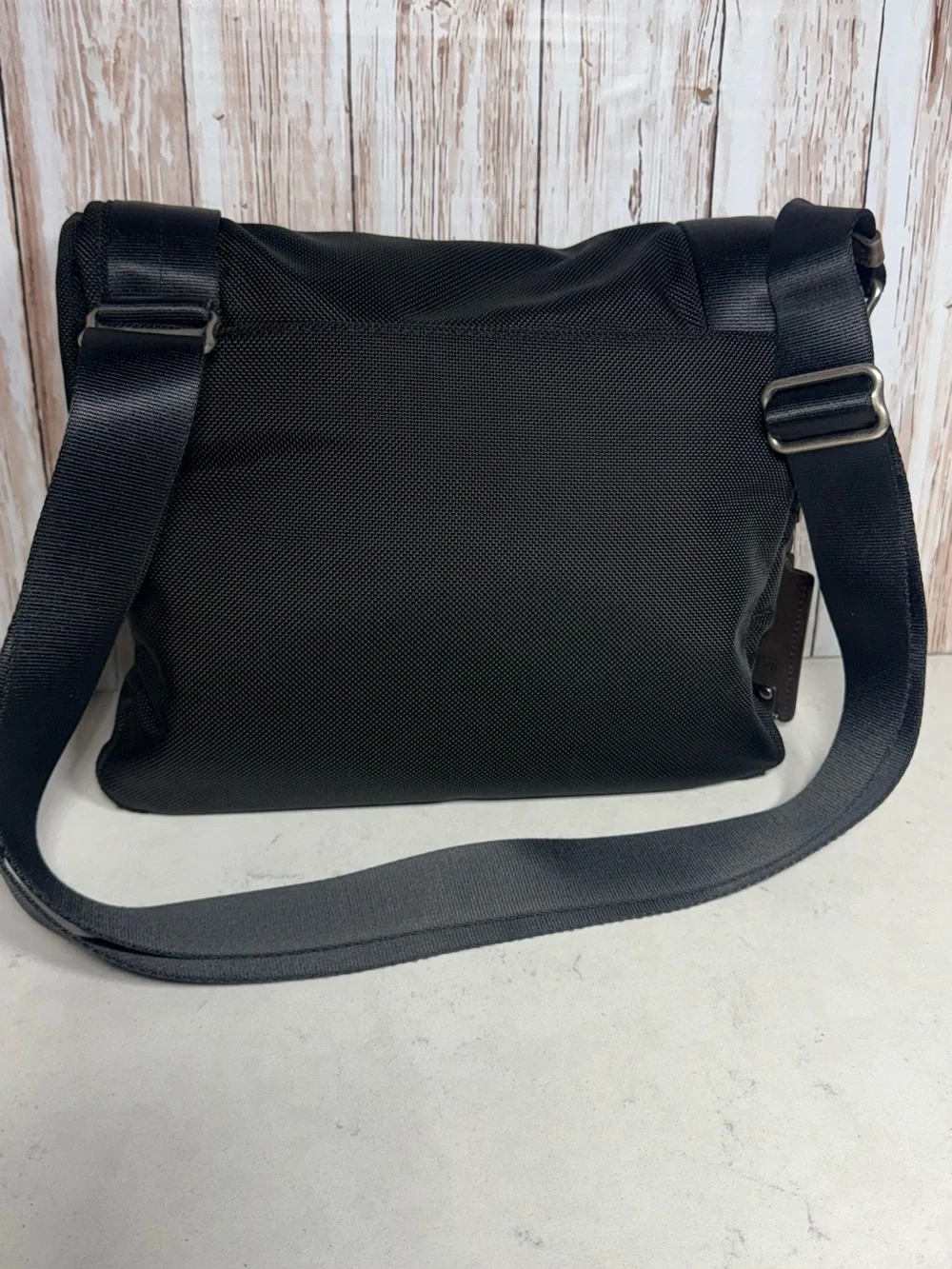 TUMI Alpha Bravo Beale Mini Messenger Bag Black Ballistic Nylon Crossbody 22371